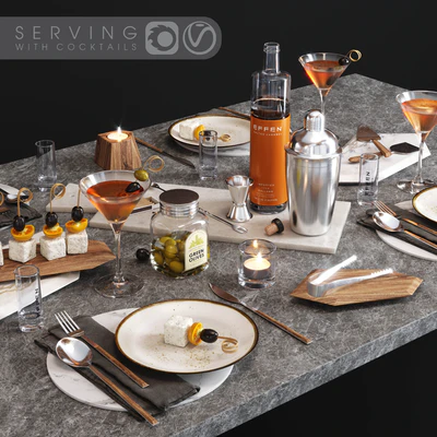 Serving with cocktails — Ver 1