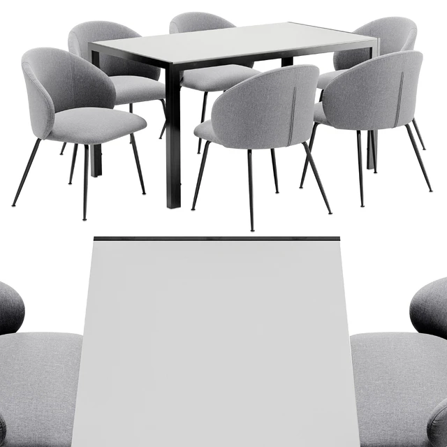 Dining chair Garda Decor and table Derby — Descargar