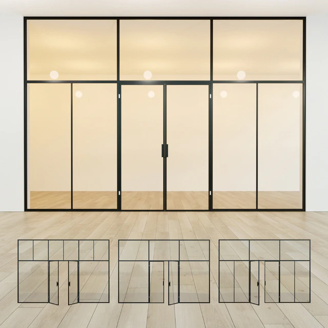 Glass partition. Door. 40 — Descargar