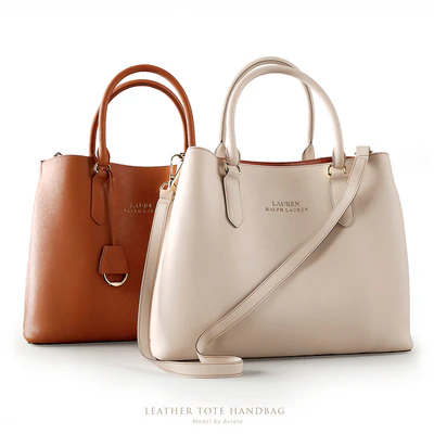 Leather tote handbag — Вид 1