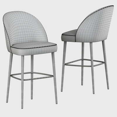 Austen Bar Stool Plush Velvet by Heals — Вид 5