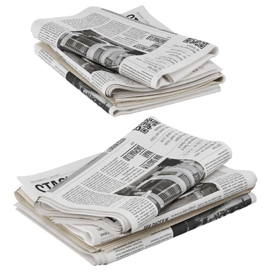 folded newspapers stack collection — Вид 5