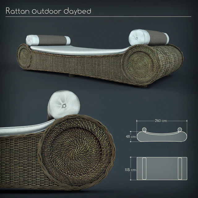 RATTAN OUTDOOR DAYBED — Скачать