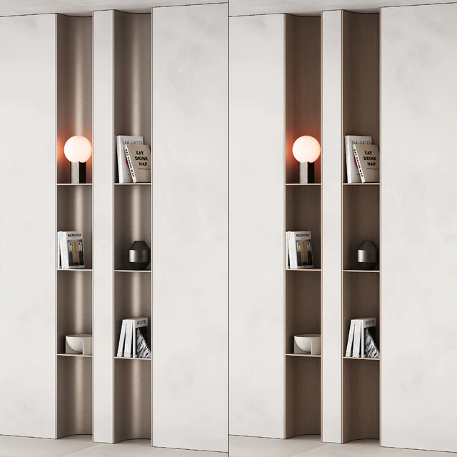 416 bookcase and rack 09 halfround semicircle arc modular shelfs 02 — Descargar