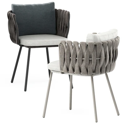 Tosca armchair and Tosca table by Tribu — Ver 5