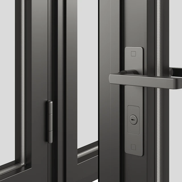 A set of metal windows and doors. — Descargar