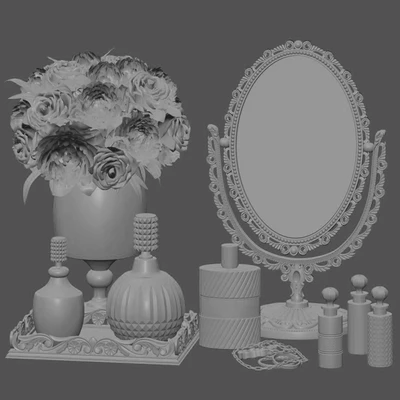 DECORATIVE SET 19 Classic Mirror decoration — Ver 3