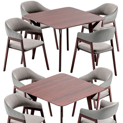 Angel Cerda dining chair and Terong table — Ver 7