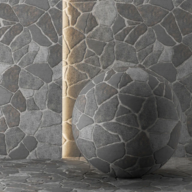 Облицовочная кладка из дикого камня — Скачать