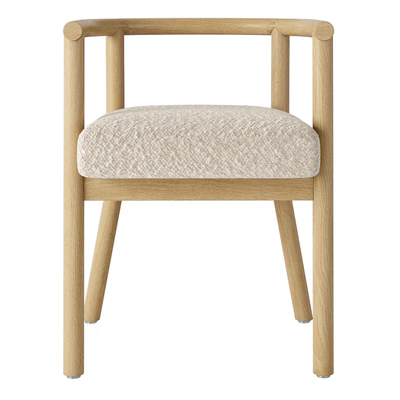 Crate and Barrel White Horse Upholstered Kids Play Chair 21 "by Leanne Ford — Ver 6