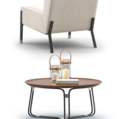 BLINK Easy Chair - QT Coffee Table - EMERY Floor Lamp — Ver 2