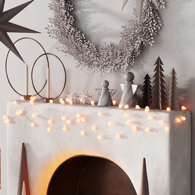 240 happy new year 04 christmas tree mono 01 light CORONA — Вид 6