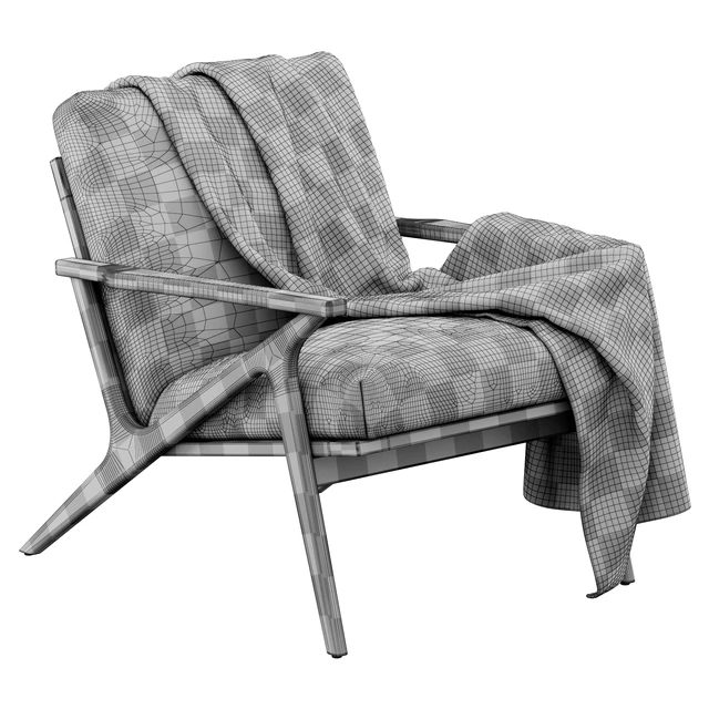 Cavett Wood Frame Armchair by Crate & Barrel — Descargar