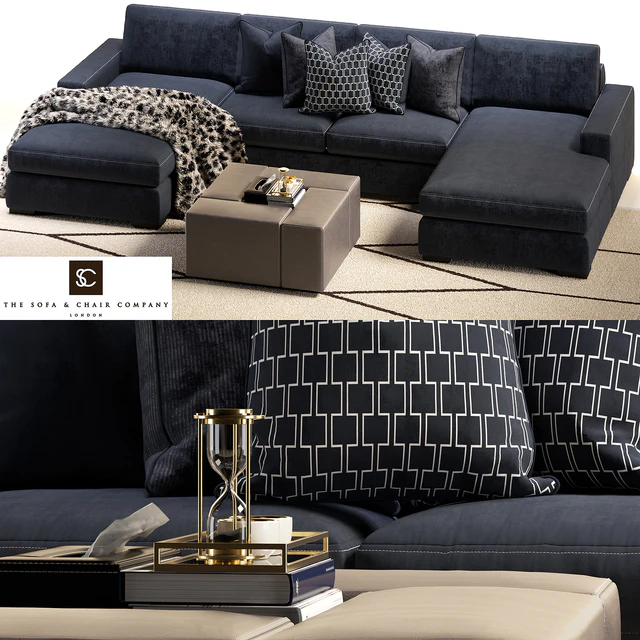 Brancusi corner sofa and Matisse ottoman — Descargar