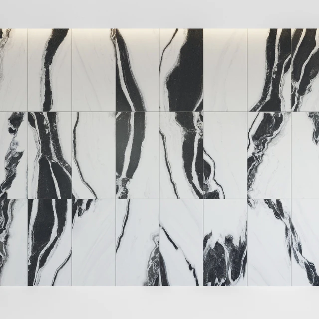 Architectural Design Floor gres Wave Flow B&W MARBLE set 2 — Descargar