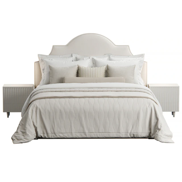 Nicolette Upholstered Headboard Bed — Скачать