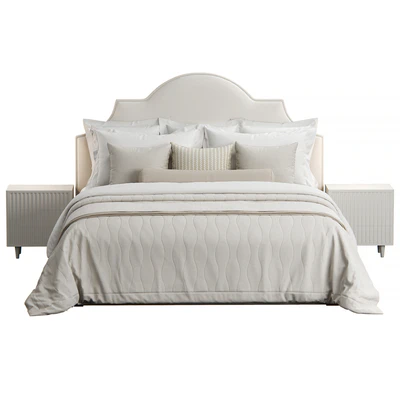 Nicolette Upholstered Headboard Bed — Вид 4