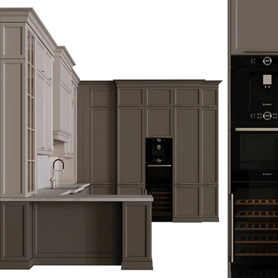 Kitchen in neoclassical style 58 — View 6