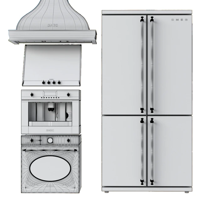Smeg Coloniale Kitchen Appliances Collection — Descargar