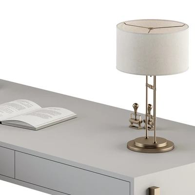 Home Office white and Gold Table - Office Furniture 282 — Вид 7