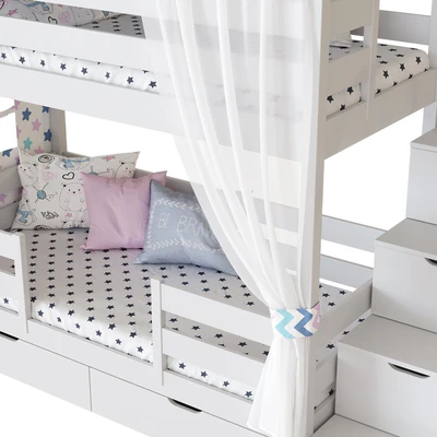 Children's 2-tiered bed house Madrid — View 5