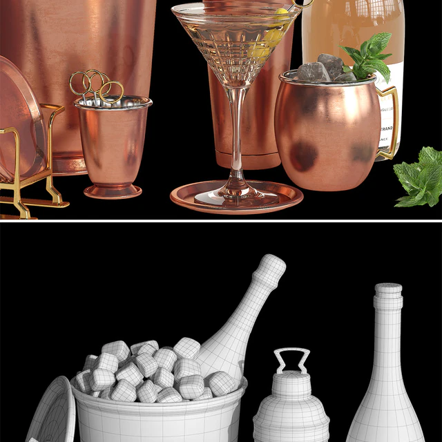 Potterybarn copper bar accessories — Descargar