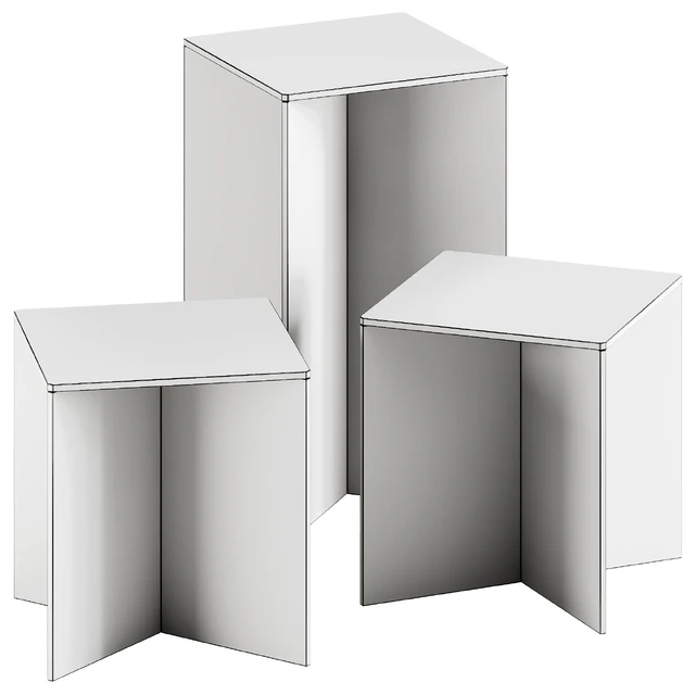 Exenza LIFT X Square glass coffee tables — Скачать