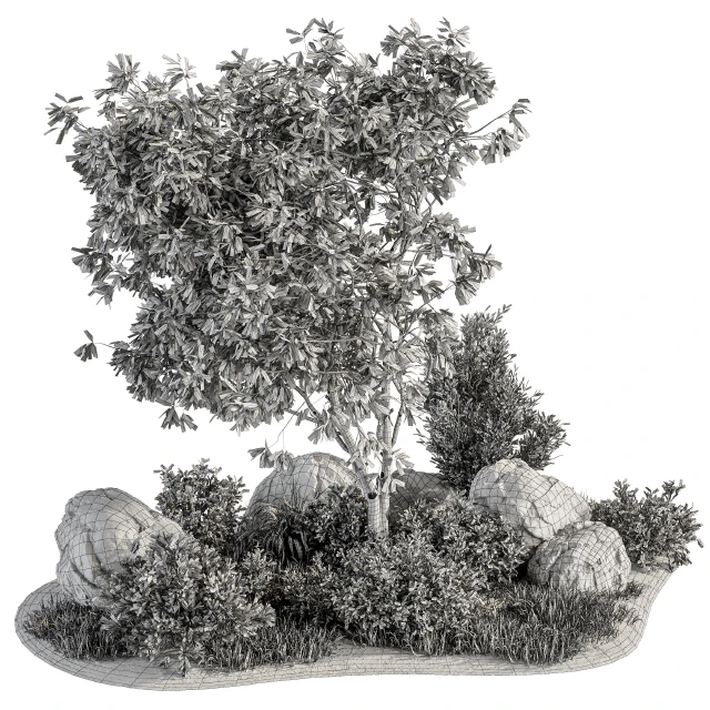 Garden set Tree and Bush - Garden Set 17 — Скачать
