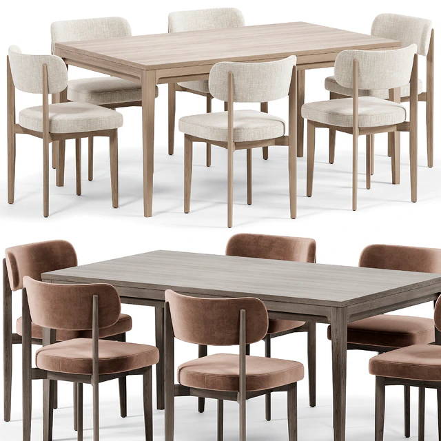 Seam Chair, Yunit Dining Table by Dantone Home — Скачать