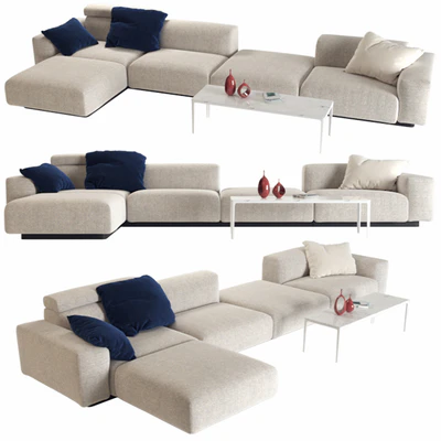 Vitra Soft Modular Sofa (vray GGX) — Вид 1