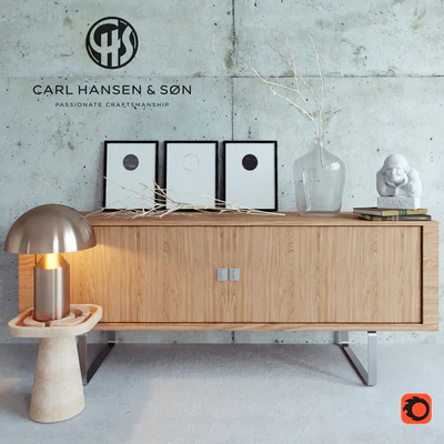 Carl Hansen Credenza decor set — Ver 1