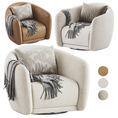 Addie Swivel Armchair Westelm — Ver 6
