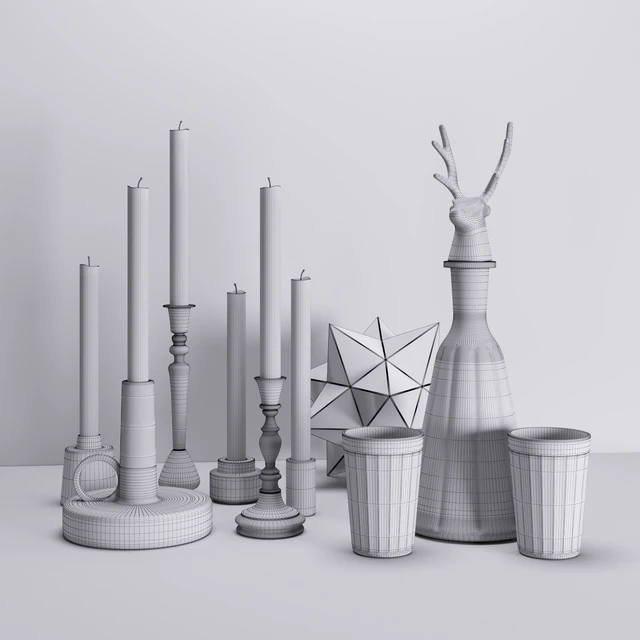 Decorative set with deer Joshua — Descargar