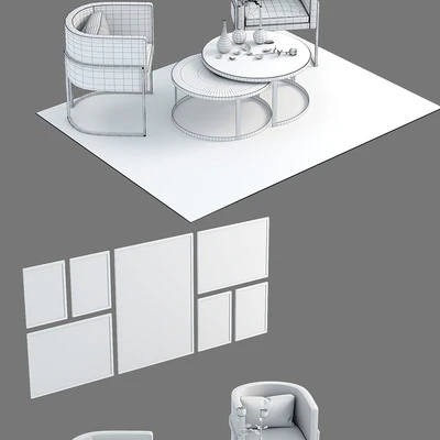 Julius chair and twin coffee tables — Вид 3
