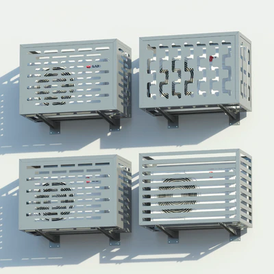 Set of decorative boxes for air conditioner + LG air conditioner — Ver 4
