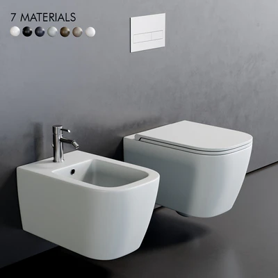 Esedra by SDR Ceramiche Quadra Wall-Hung WC — Ver 1