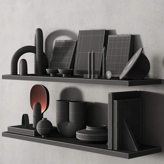 217 decor on shelves 02 neutral scandi accessories 00 — Скачать