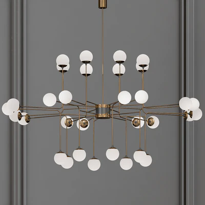Roll & Hill Modo 10 Globe Chandelier — Descargar