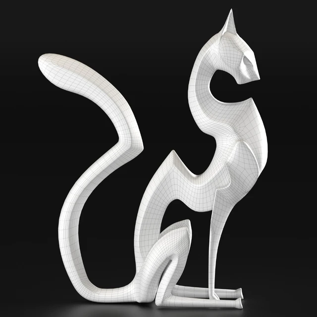 Black cheetah sculpture — Descargar