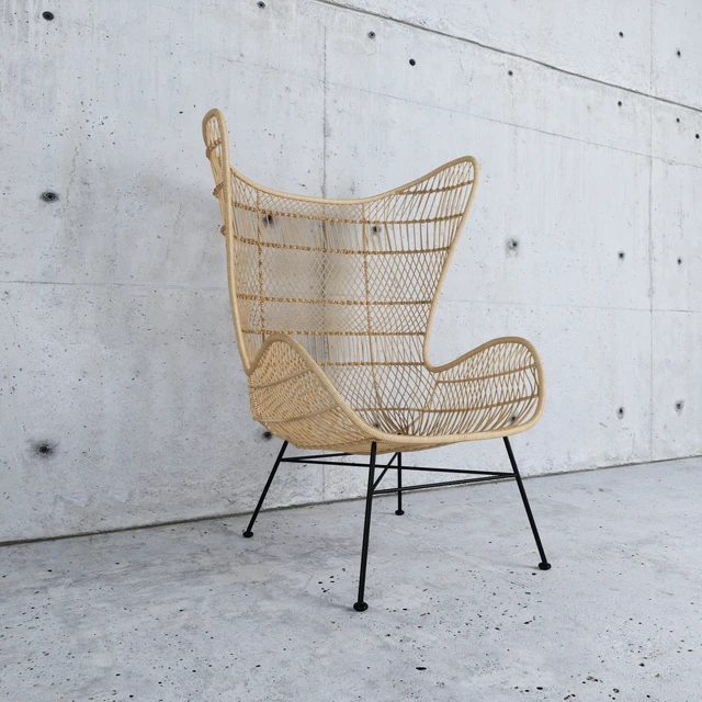 HKliving rattan egg chair natural bohemian — Descargar