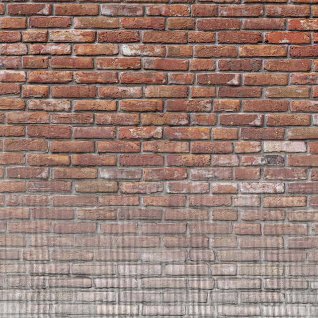 Old red brick wall — Скачать