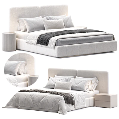 King Bed Frame with Drawers — Ver 1