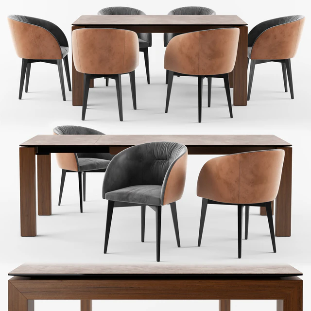 Connubia Calligaris Sigma Dining Table ROSIE SOFT armchair — Descargar