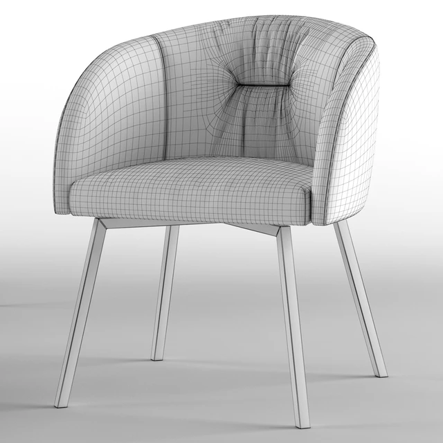 Upholstered metal swivelling chair Rosie soft - calligaris connubia — Descargar