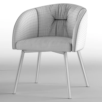 Upholstered metal swivelling chair Rosie soft - calligaris connubia — Ver 3