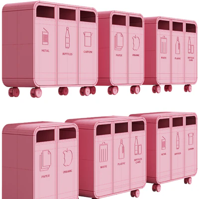 532 exterior and architecture 24 litter bins Recycling Cloud by TreCe — Ver 7