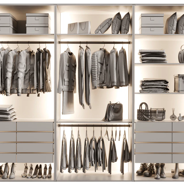 Wardrobe with glass doors 5 — Descargar