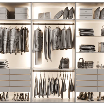 Wardrobe with glass doors 5 — Ver 2