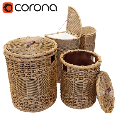 Wicker basket for clothes — Ver 1