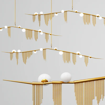Cherry Bomb Fringe Chandelier 9 Lights — Скачать